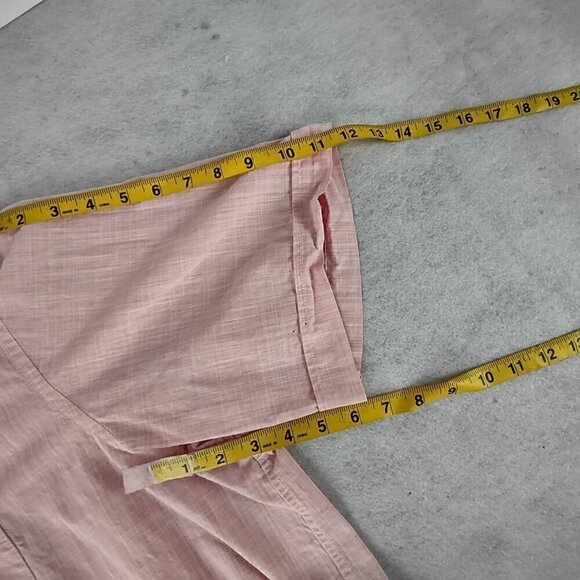 Casa Moda 100% Cotton Pink Pattern Short Sleeve Casual Fit Button Down Size 3XL - Picture 9 of 12